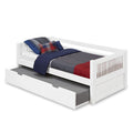 Twin Size Day Bed with Twin Trundle White W621266