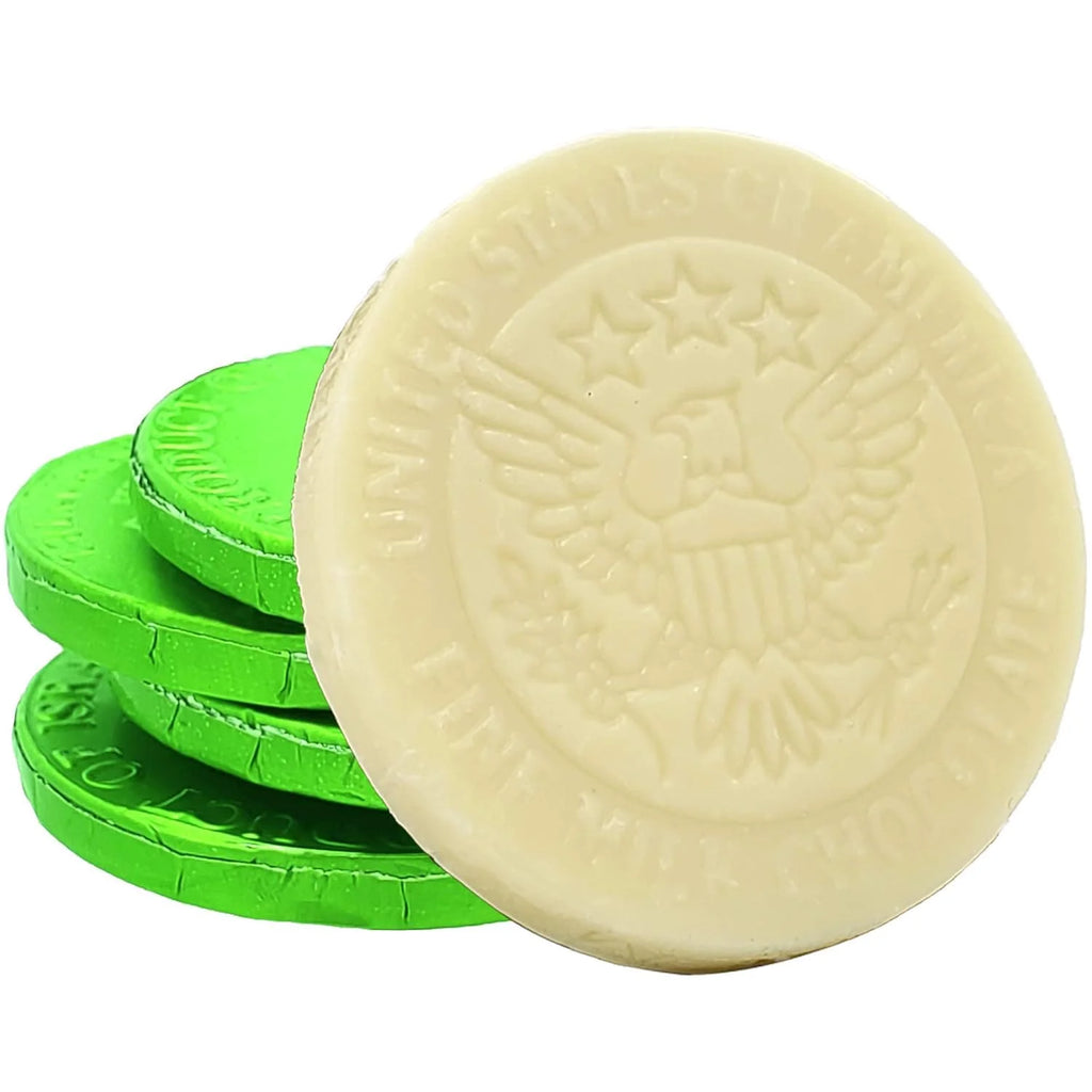 White Milk Chocolate Coins 50-Pack O8449