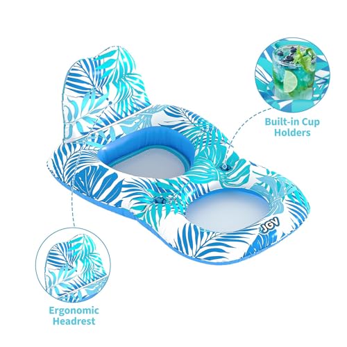 Inflatable Pool Float Chair with Drink Holder K914