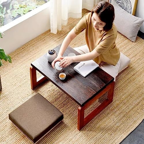 Walnut Oval Nesting Coffee Table Set of 2 with Metal Legs F591760