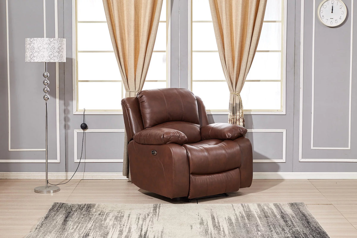 Power Reclining Bonded Leather Living Room Set K22510