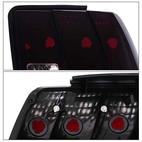 Pair Tail Lights Red Smoke Lens A57975