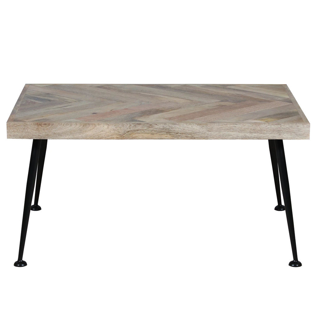 36 Inch Rectangular Mango Wood Coffee Table U596