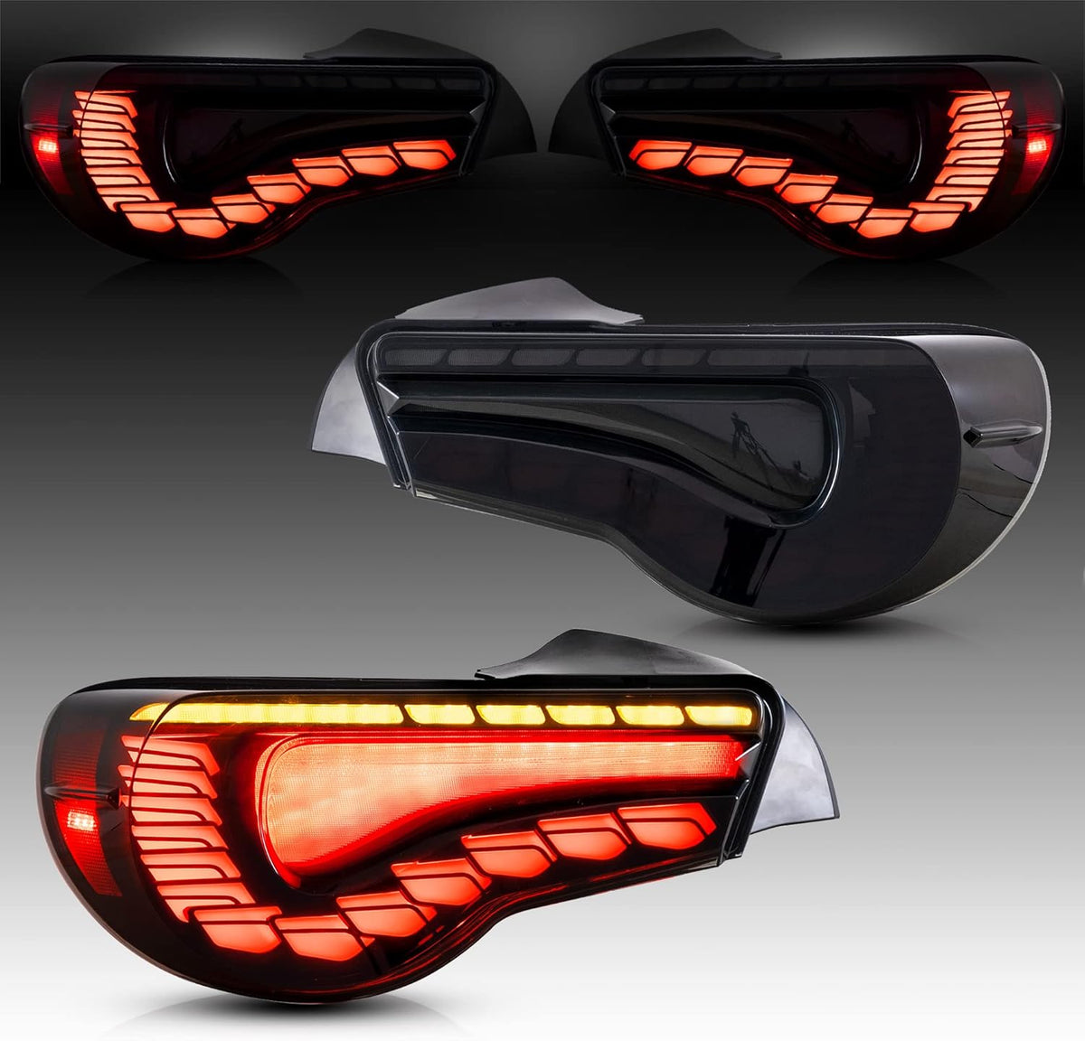 Smoked OLED Tail Lights with Sequential Turn Signal J73547