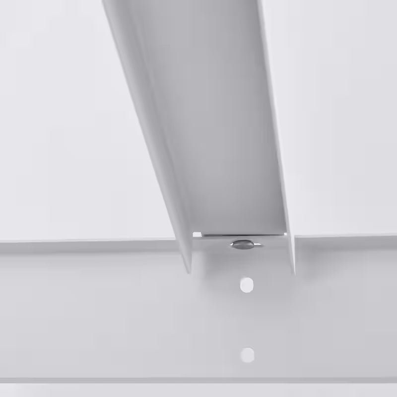 Adjustable Height White Overhead Ceiling Storage Rack C492