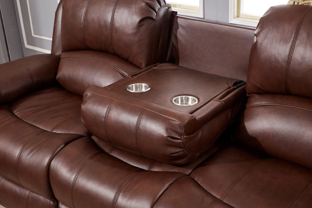 Power Reclining Bonded Leather Living Room Set K22510