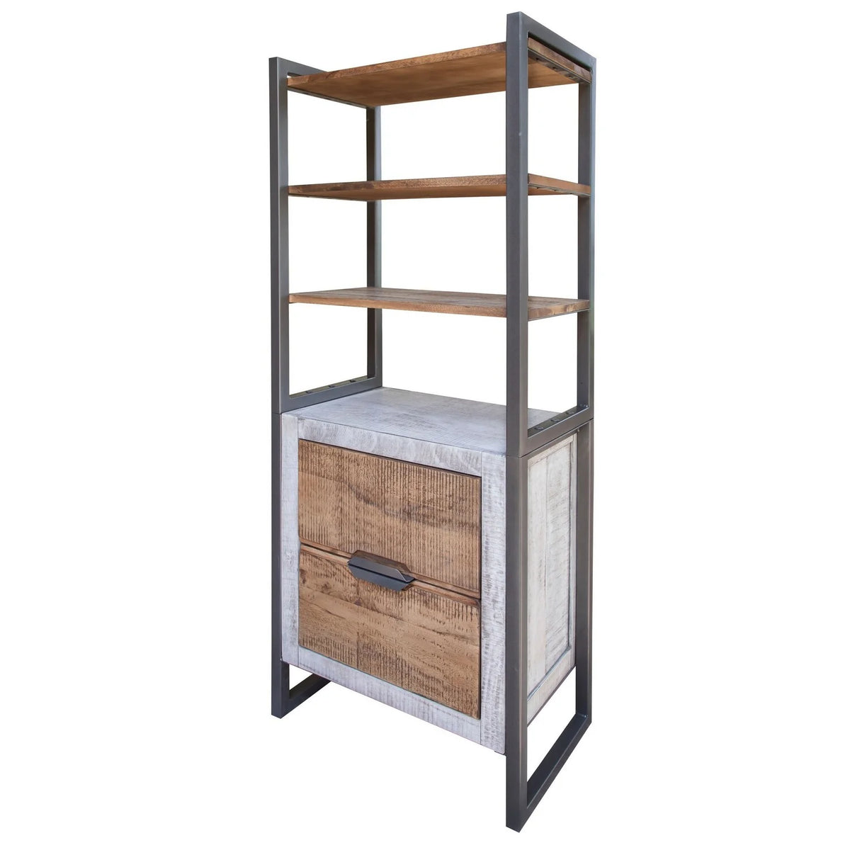 70 Inch Bookcase with 2 Drawers and 3 Shelves B3690
