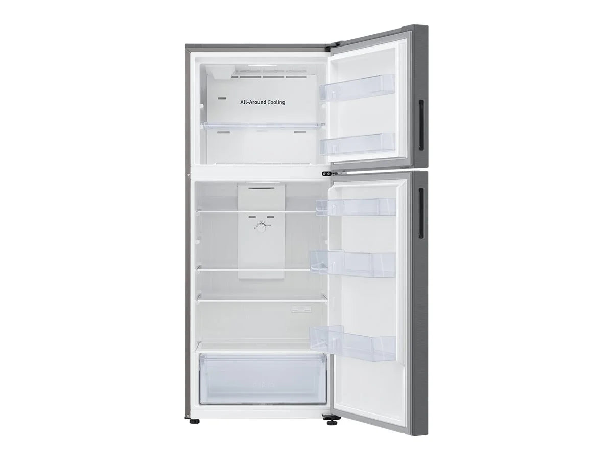 Top Freezer Freestanding Refrigerator Black Stainless Steel Z473020