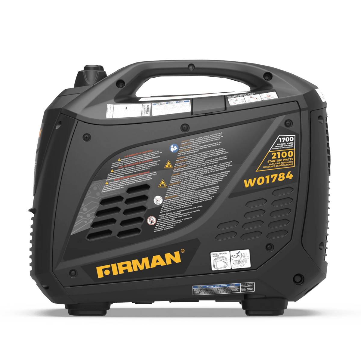2100/1700 Watt Recoil Start Inverter Portable Generator Z5183