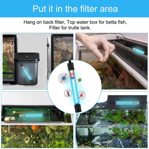 11 W UV Sterilizer Aquarium Submersible Lamp with Timer T71903