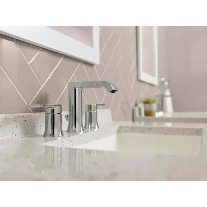 8 in. Widespread Double Handle Bathroom Faucet in Chrome M987363