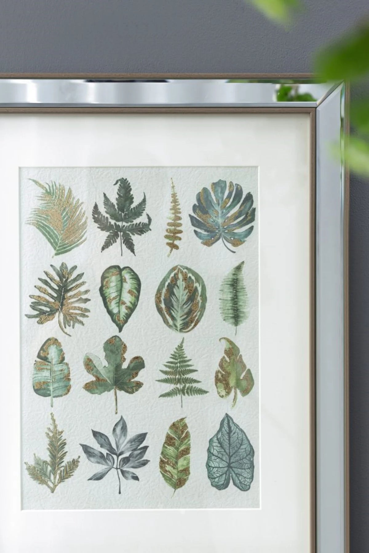 Botanical Framed Wall Art 19.75" x 15.75" 2ct Z8492