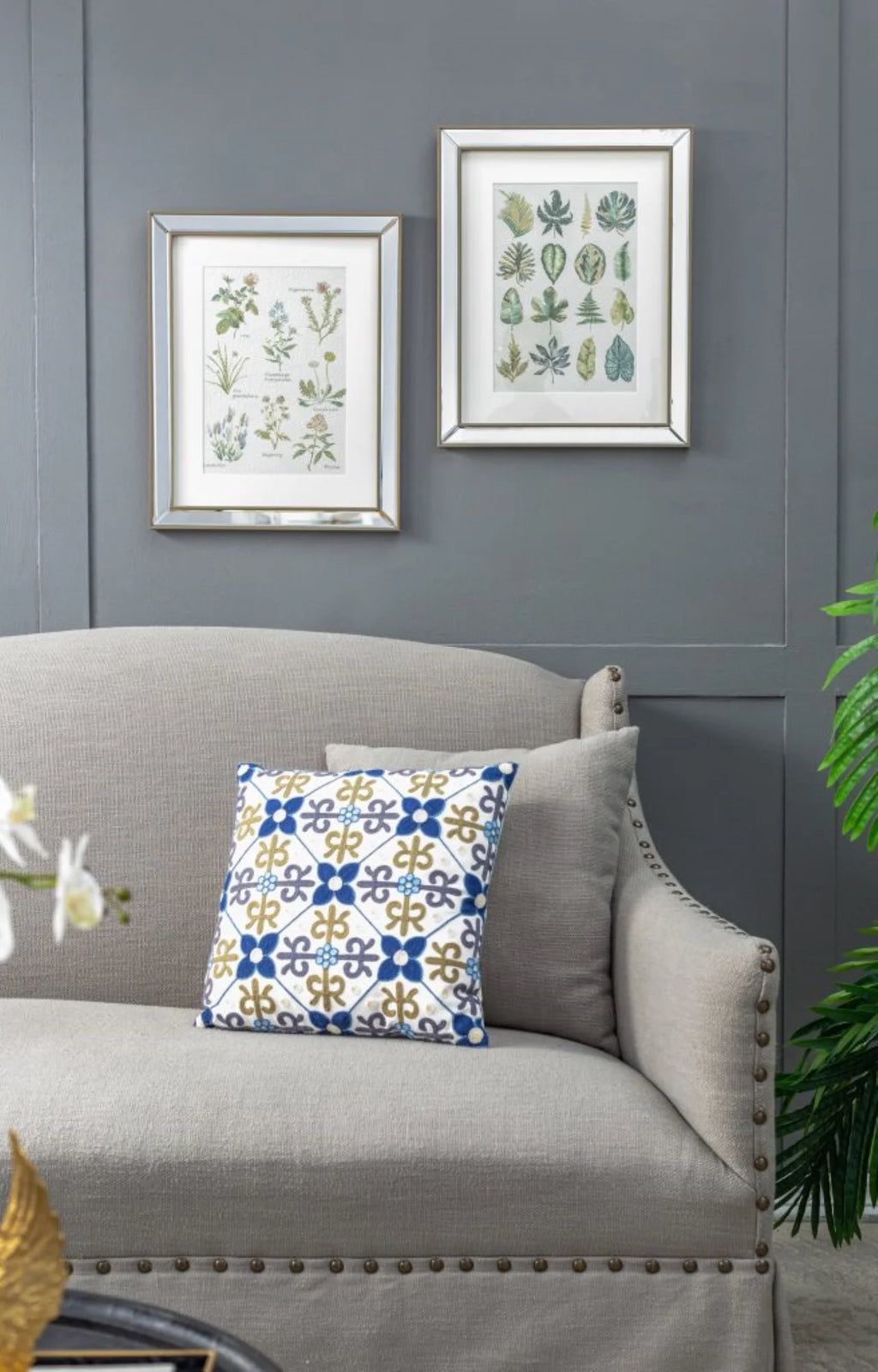Botanical Framed Wall Art 19.75" x 15.75" 2ct Z8492