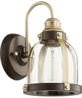 Contemporary Aged Brass Wall Light Sconce F385199