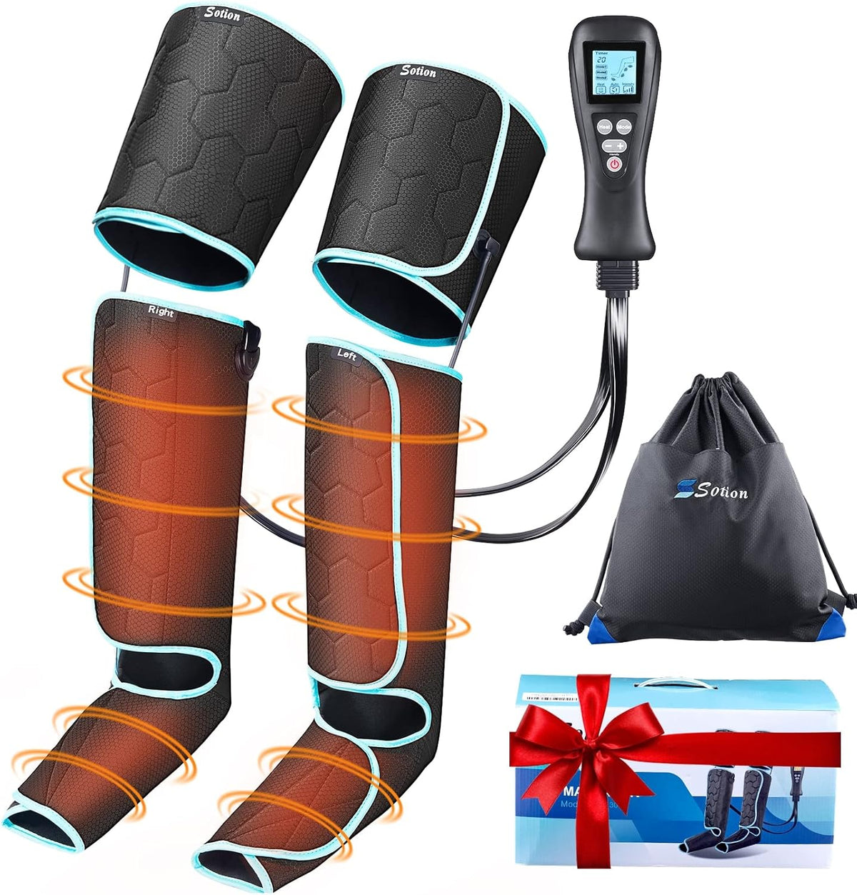 Air Compression Leg Massager with Heat J8413