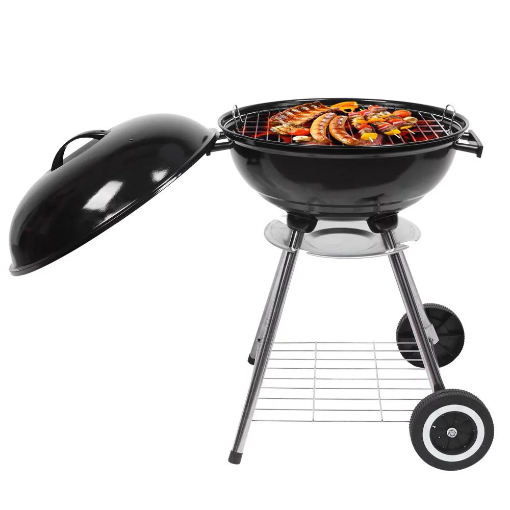 18" Portable Charcoal Grill with Wheels F799133