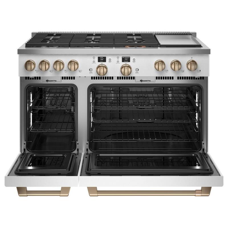 Matte White Double Oven Dual Fuel Range F3103