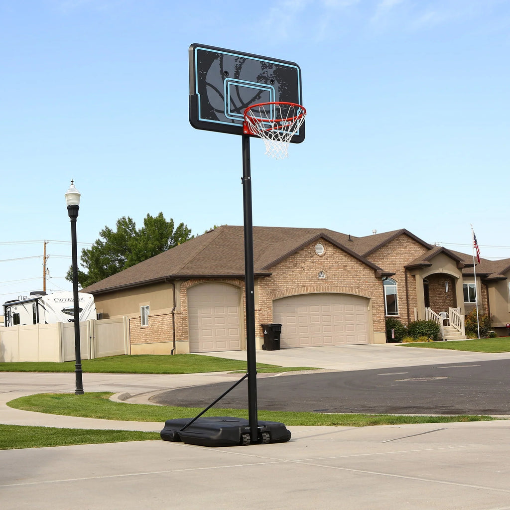 Adjustable Portable Basketball Hoop 44 inch HDPE Plastic T242099