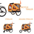 Red 3-in-1 Dog Bicycle Trailer and Stroller G305999
