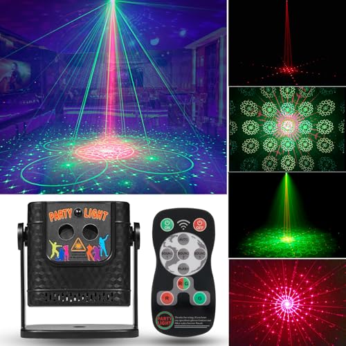 Sound Activated Mini Laser Light Projector with Remote Control N540001