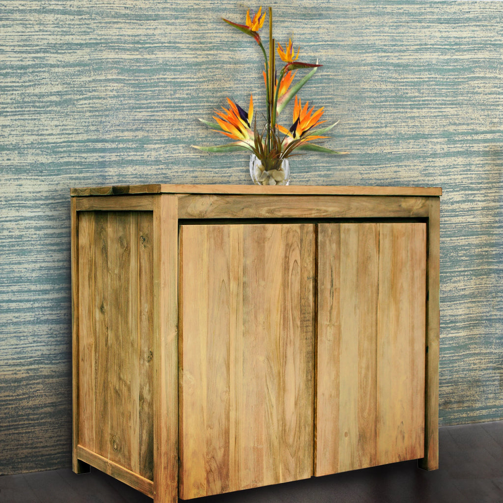 Recycled Teak Wood Buffet with 2 Doors C94737