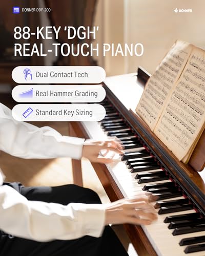 88-Key Weighted Action Digital Piano with Furniture Stand P7591