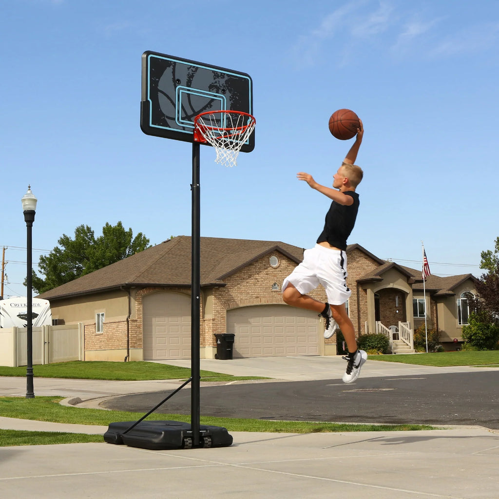 Adjustable Portable Basketball Hoop 44 inch HDPE Plastic T242099