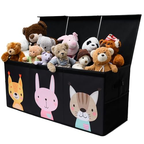 Extra Large Collapsible Toy Storage Organizer with Lid and Dividers M21690