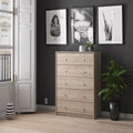 5 Drawer Chest Grey U6876