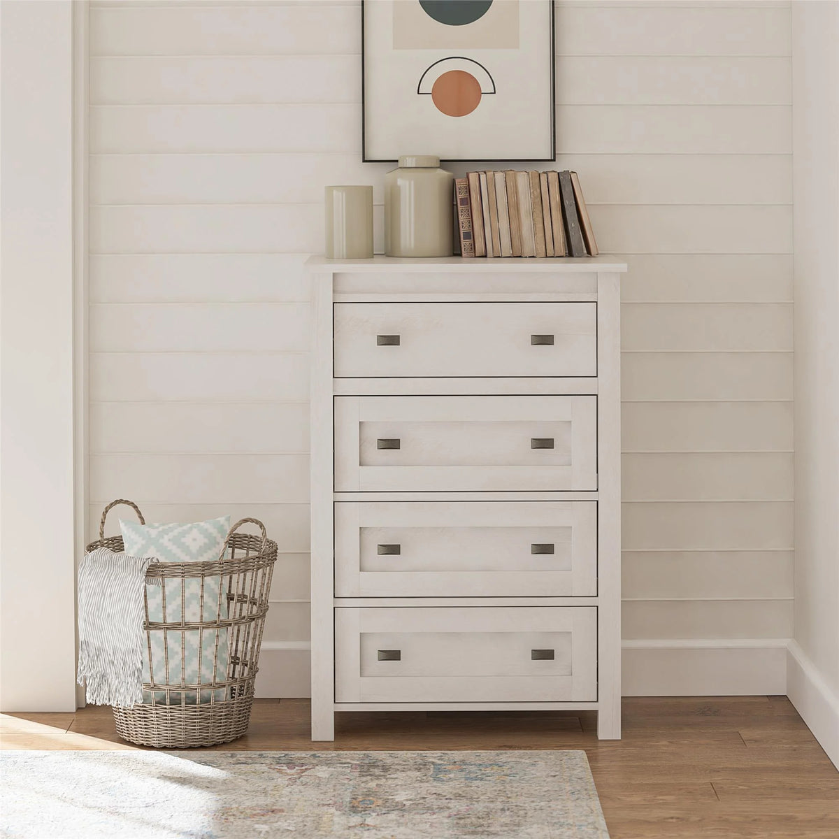 4 Drawer Weathered Oak Dresser J474150