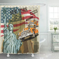 Yellow Shower Curtain 66x72 inch Z4446