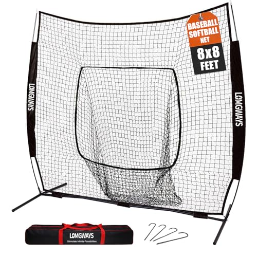 Baseball Softball Net with Steel Frame and Carry Bag F7052