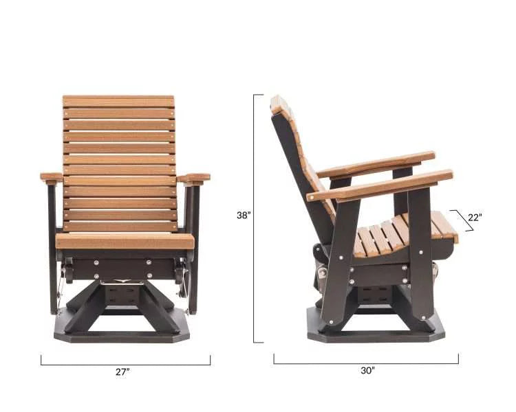 Poly Outdoor Swivel Glider M1510