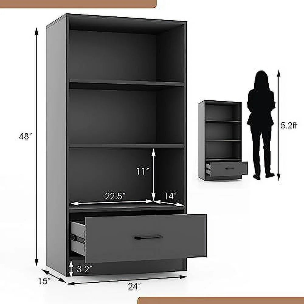 3 Cube Bookcase with Drawer S74944