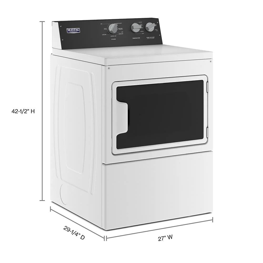 White Top Load Commercial Residential Dryer K8581