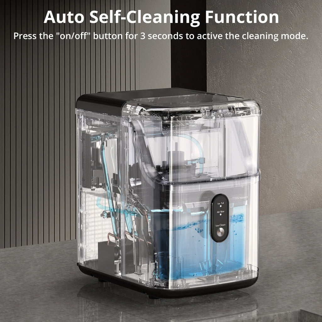 Nugget Ice Maker Countertop Self-Cleaning Stainless Steel J54112