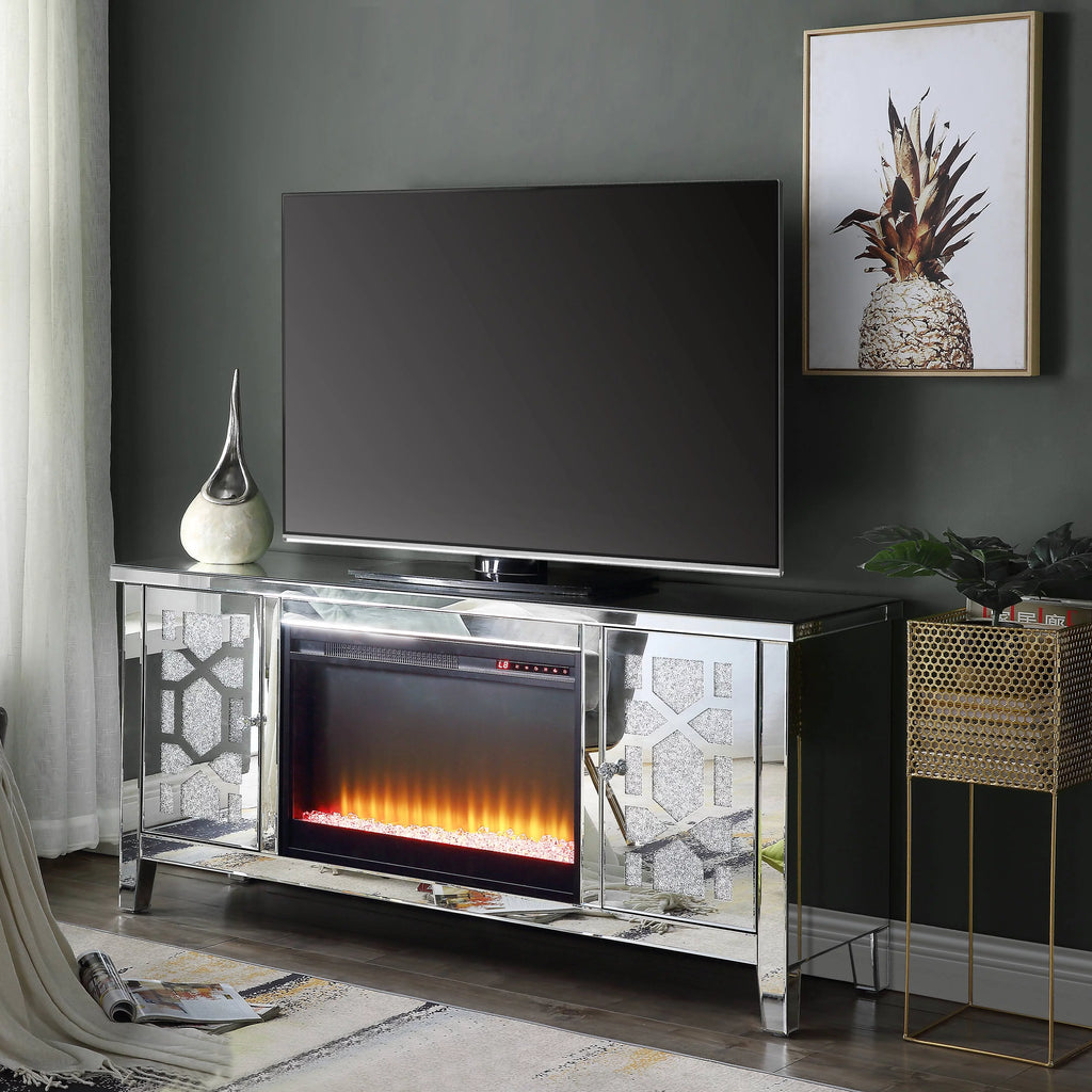 59 in. TV Stand with Fireplace W818