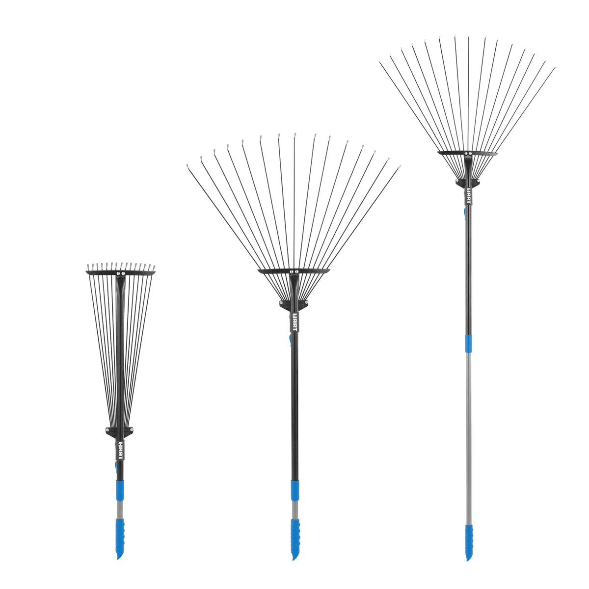15-Tine Adjustable Leaf Rake with Telescoping Handle J241