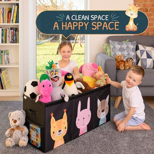 Extra Large Collapsible Toy Storage Organizer with Lid and Dividers M21690