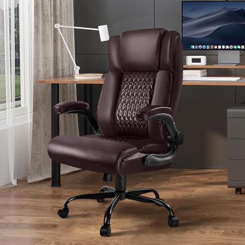 Black Big and Tall Ergonomic Office Chair with Lumbar Support K94813