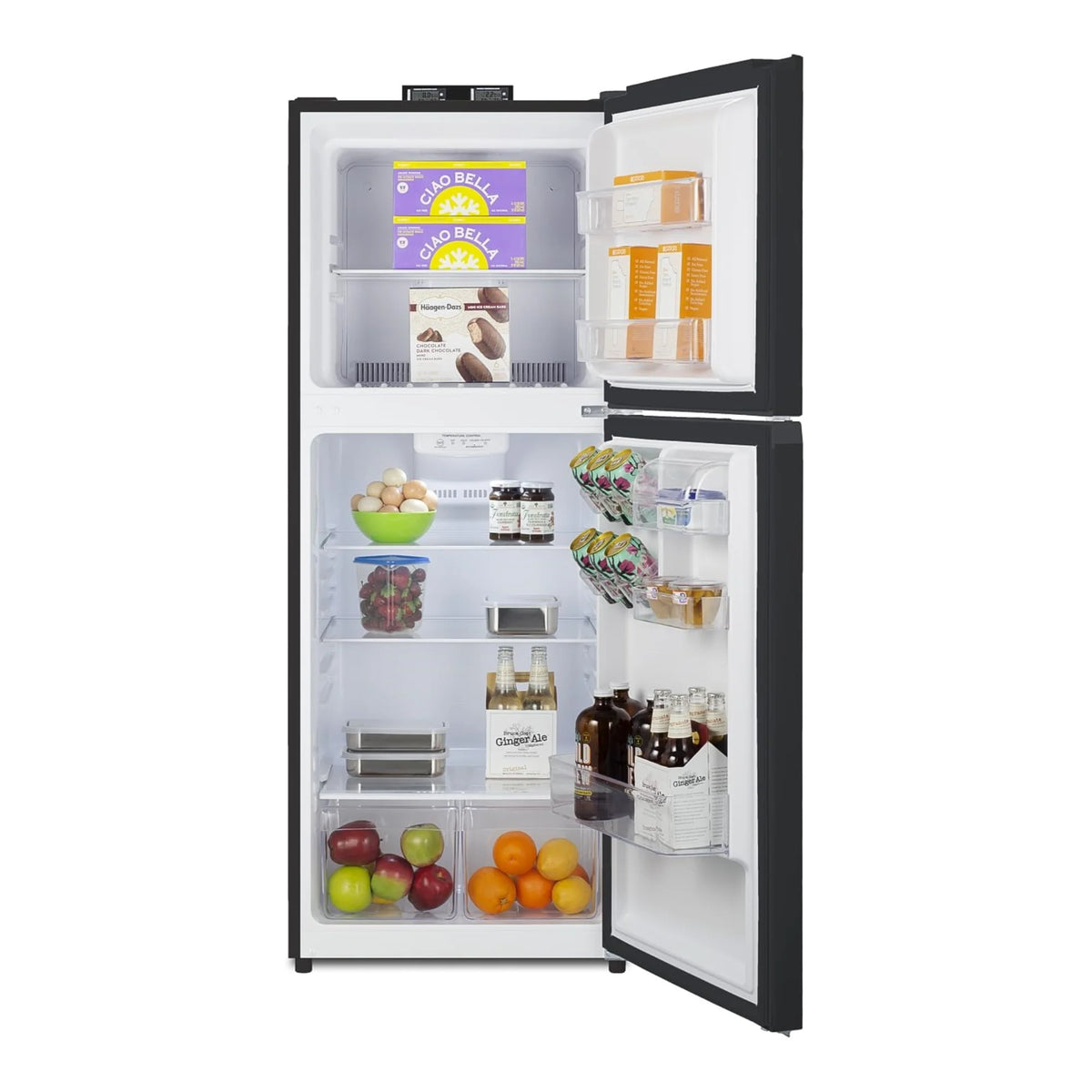 24" Wide Break Room Refrigerator-Freezer Black G97677