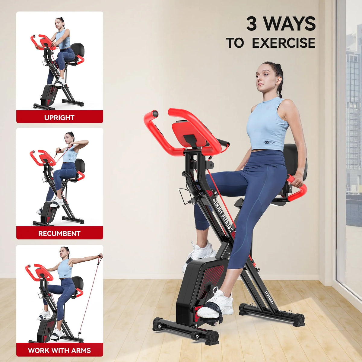 Foldable Magnetic Exercise Bike A91856