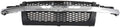 Painted Dark Gray Grille Frame Mesh Insert Chrome Bar Molding O489425
