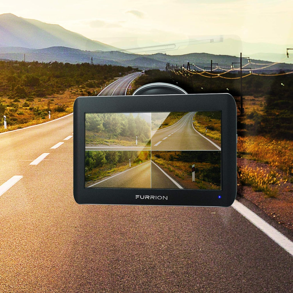 7 Inch Wireless RV Backup System with Rear Camera, Night Vision and Wide Viewing Angle, Black D379