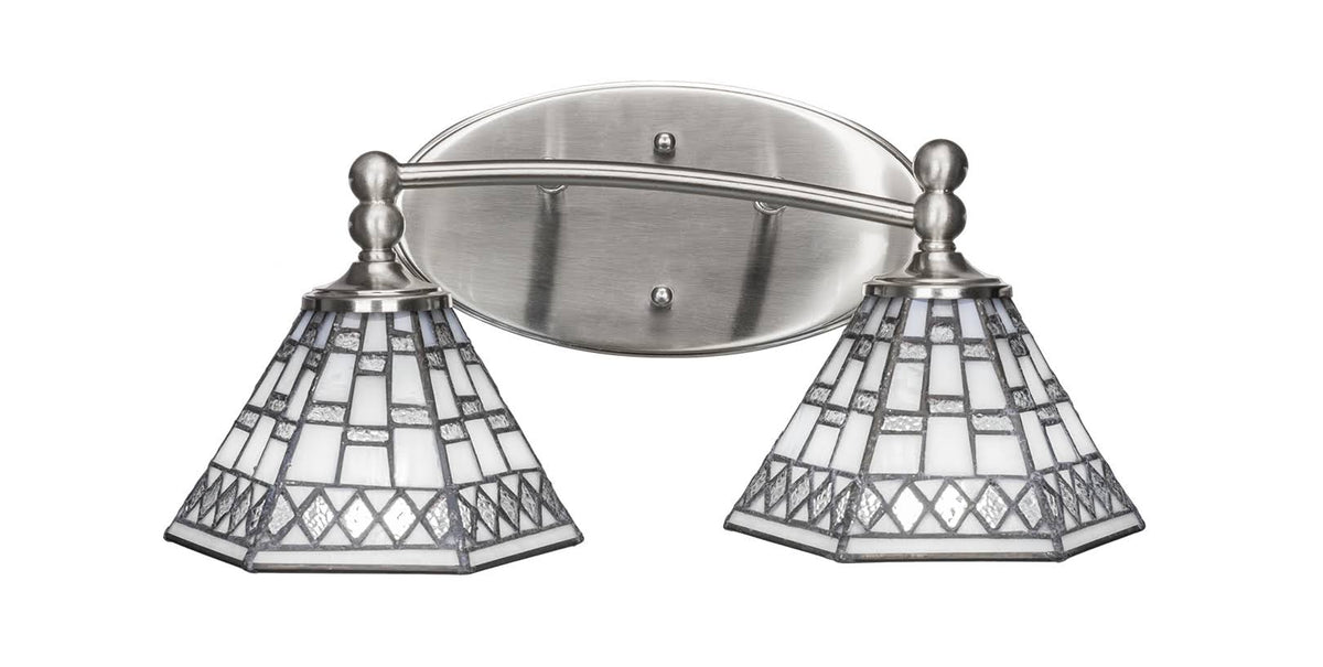 Two Light Bath Bar Brushed Nickel P936