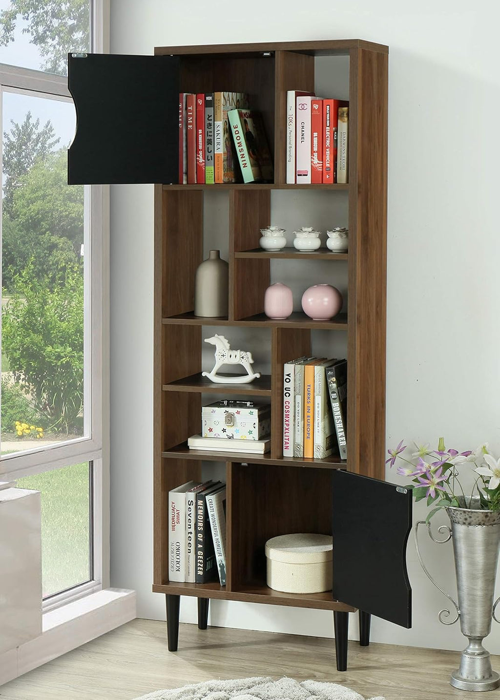 Display Bookcase, Danish Walnut V371059