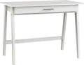 White Wood Writing Desk with Drawer T45282