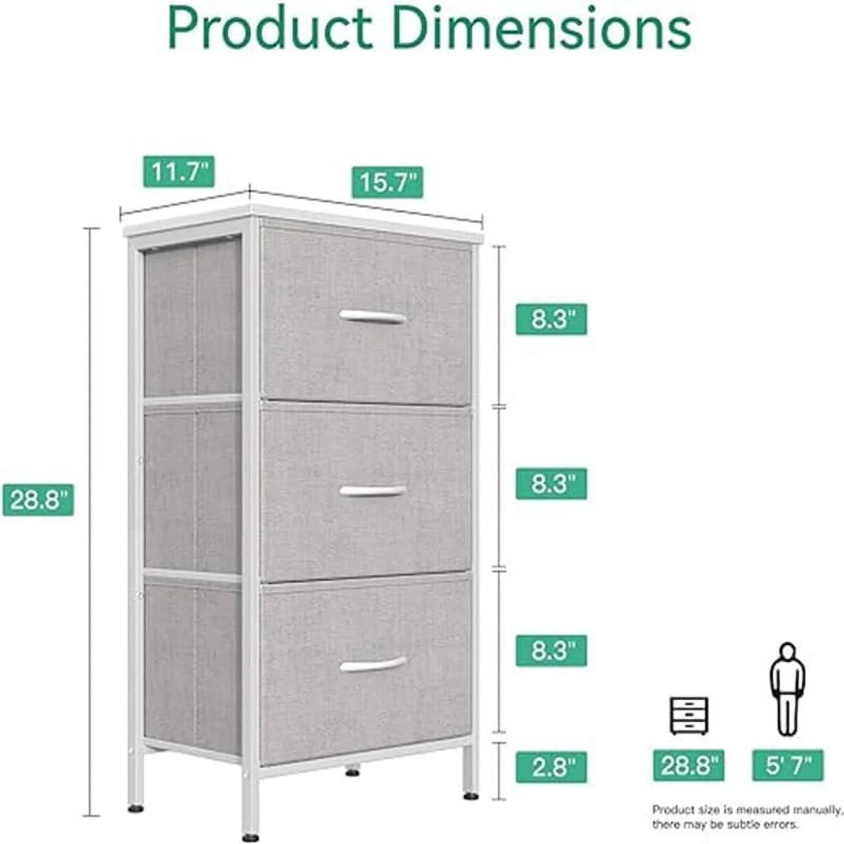 Light Grey Dresser J386