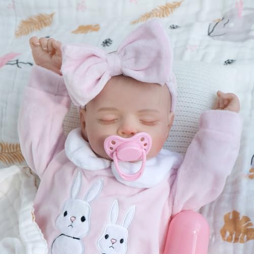 18-Inch Lifelike Reborn Baby Dolls with Feeding Set S4666