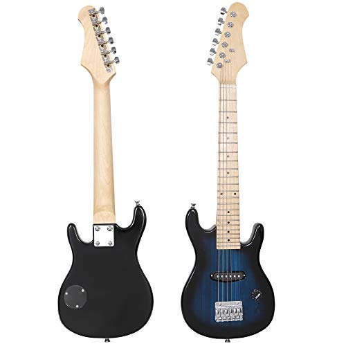 Black 30" Beginner Electric Guitar with 5W Amp and Bag C166
